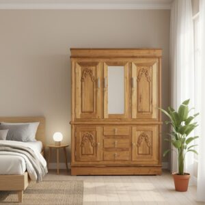 5 feet Almirah half door