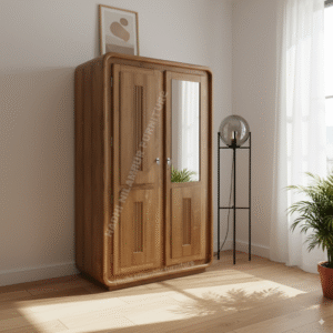 Retro-Chic Rounded Teak Alamairah